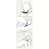 Pipedream - Godemichet double strap-on (noir) - Fetish