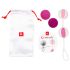 Boules de Geisha 2 - Set ajustable (rose-blanc)