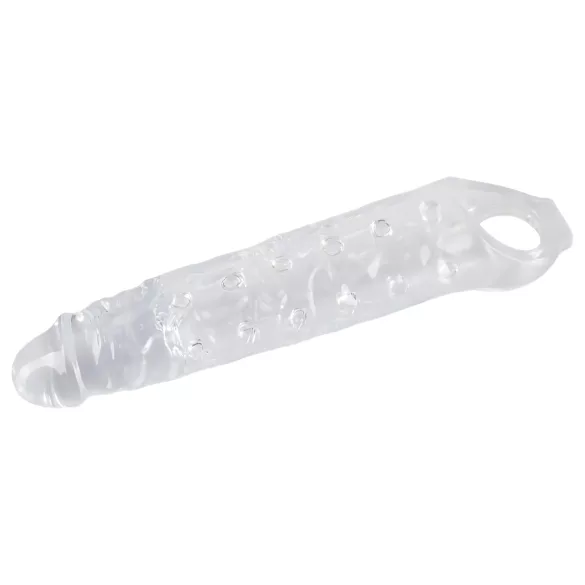 Crystal Skin - gaine pénis d’extension à boules - transparent