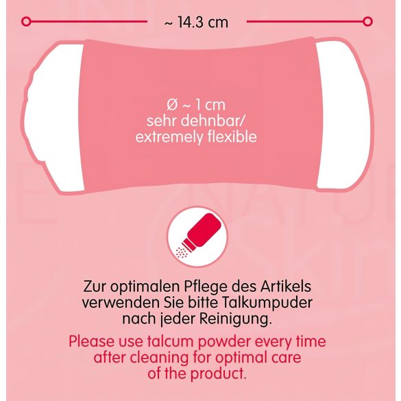 Nature Skin - masturbateur vagin et anus - réaliste - chair/noir