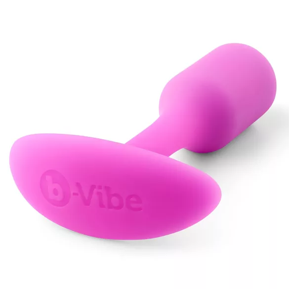 b-Vibe Snug Plug 1 - plug anal avec poids interne (55 g, rose)