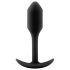 b-vibe Snug Plug 1 - plug anal lesté (55g) - noir