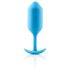 b-vibe Snug Plug 3 - double bouchon anal (180g) - bleu
