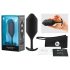 b-vibe Snug Plug 4 - double boule plug anal (257g) - noir