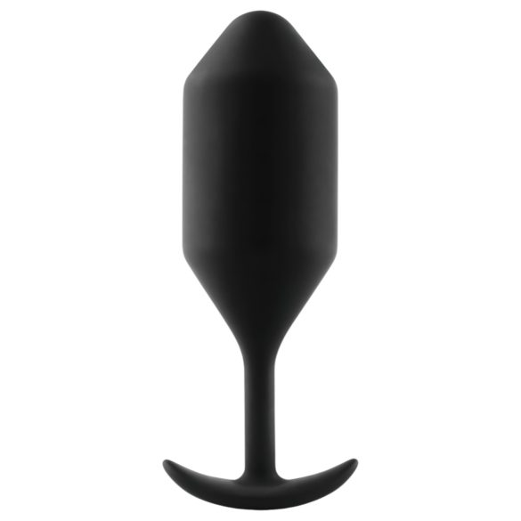 b-vibe - plug anal à boules double - 257g - silicone noir