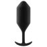 b-vibe Snug Plug 4 - double boule plug anal (257g) - noir