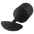 b-vibe Snug Plug 4 - double boule plug anal (257g) - noir