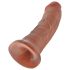 King Cock 8 gode (20 cm) - naturel foncé
