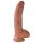 Gode "Roi Coq" 23 cm avec testicules - marron