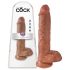 King Cock 25 cm dildo réaliste - brun