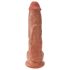 King Cock 25 cm dildo réaliste - brun