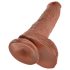 King Cock 25 cm dildo réaliste - brun