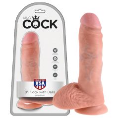 Dildo King Cock 20 cm naturel