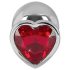 You2Toys - Diamond - Plug anal aluminium 85g (argent-rouge)