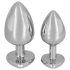 You2Toys - Diamond - Plug anal aluminium 85g (argent-rouge)