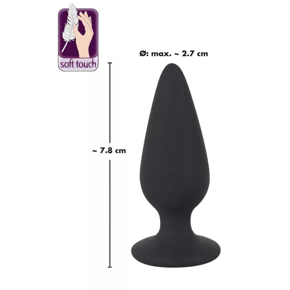 Black Velvets Heavy - plug anal 40 g (noir)