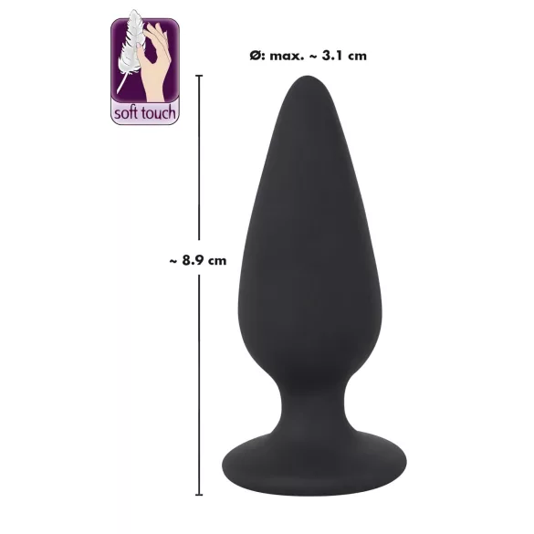 Black Velvets Heavy - plug anal 75 g (noir)
