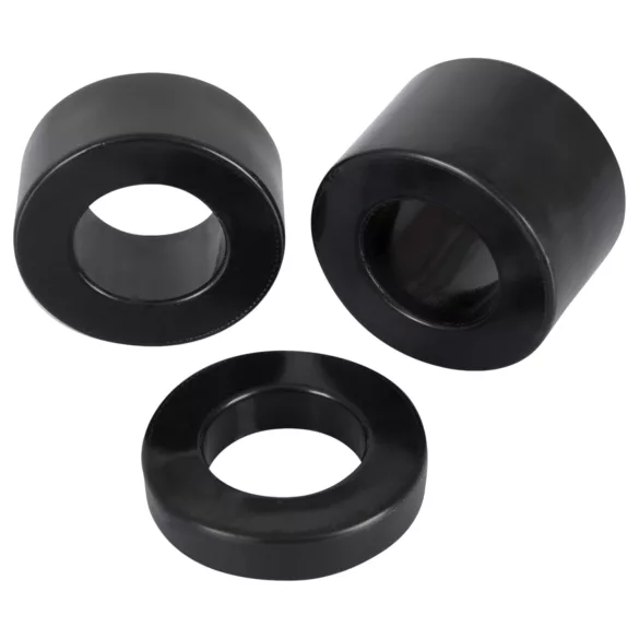 Rebel Ball - cockring et étireur de testicules - silicone noir
