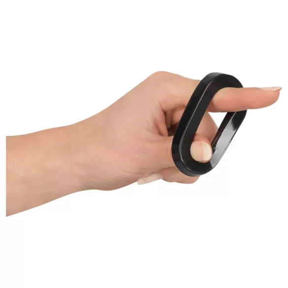 Rebel Ball - cockring et étireur de testicules - silicone noir