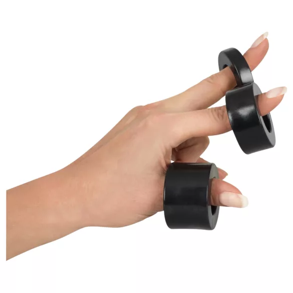 Rebel Ball - cockring et étireur de testicules - silicone noir