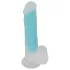 You2Toys - gode ventouse lumineux - silicone bleu