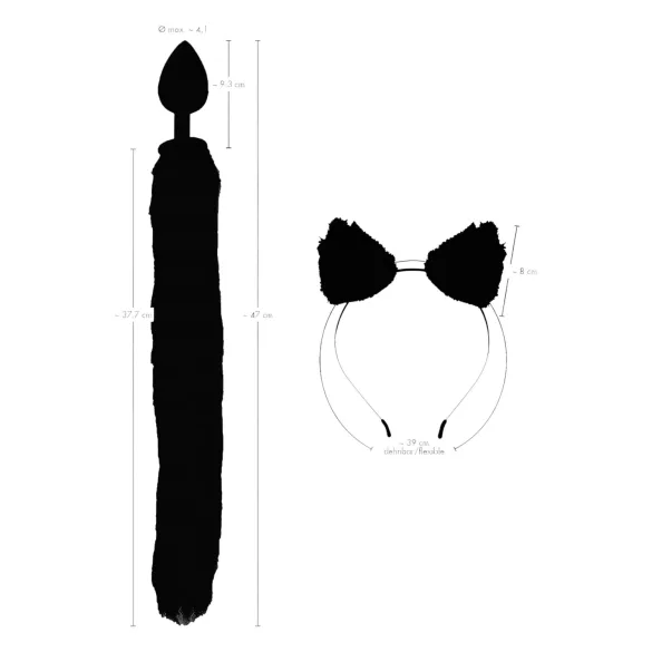 Bad Kitty - plug anal queue chat - silicone noir