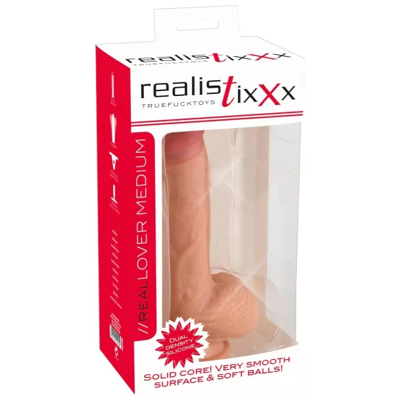 realistixxx - gode réaliste avec ventouse (22 cm, couleur chair)