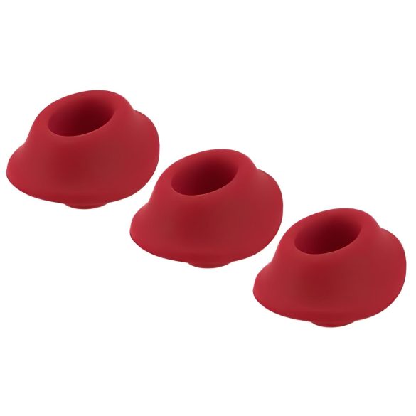 Ensemble de Sucettes de Rechange Rouge pour Womanizer Premium S (3 pièces)
