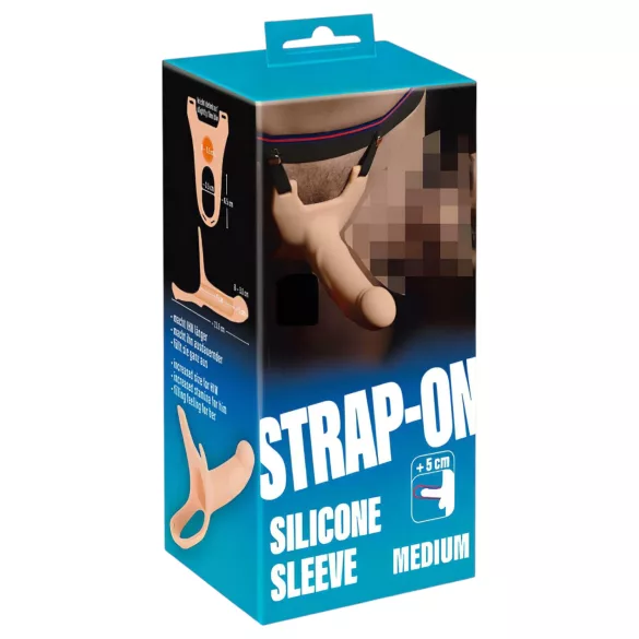 You2Toys - gode ceinture creux - taille M - couleur chair