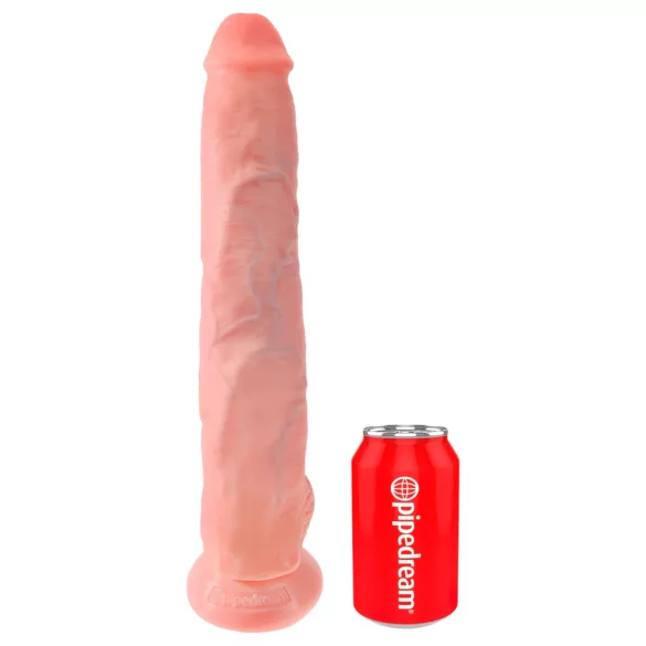 King Cock - gode XXL réaliste avec testicules - 35cm - couleur chair