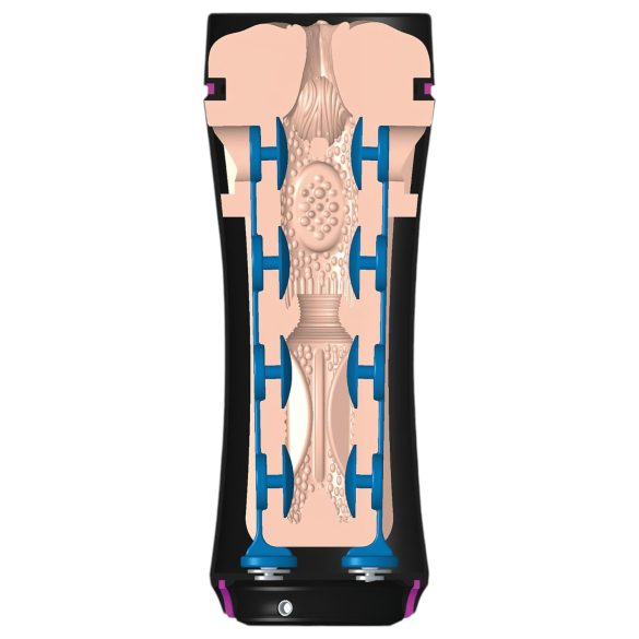 mystim - vagin artificiel électrique - effet réaliste - beige/noir