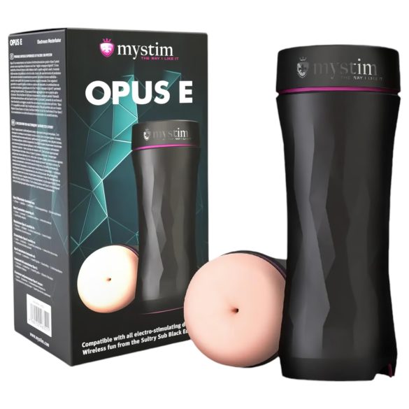 mystim Opus E Anus - masturbateur électrique naturel-noir
