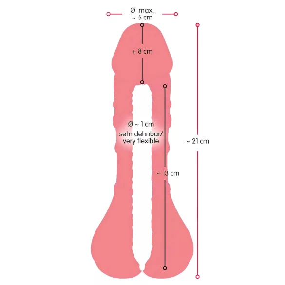 Nature Skin - vagin et gaine pénis 2 en 1 - couleur chair