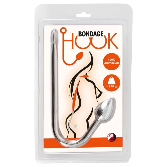 You2Toys - crochet anal aluminium 179g - argent