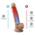 Silexd 7 - dildo ventouse 17,5cm (naturel)