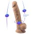 Silexd 7 - dildo ventouse 17,5cm (naturel)