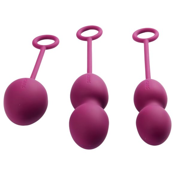 Svakom - Boules de geisha - Set 3 pièces - silicone violet
