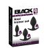 Black Velvet - kit silicone anal (3 pcs) - noir