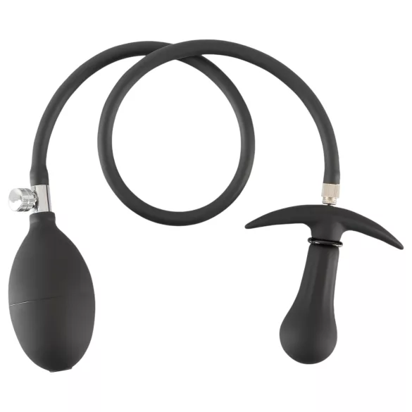 You2Toys - plug anal à billes gonflable - silicone noir