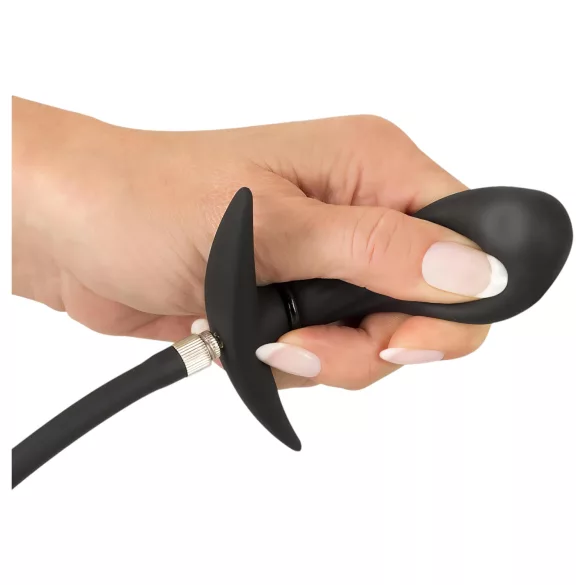 You2Toys - plug anal à billes gonflable - silicone noir