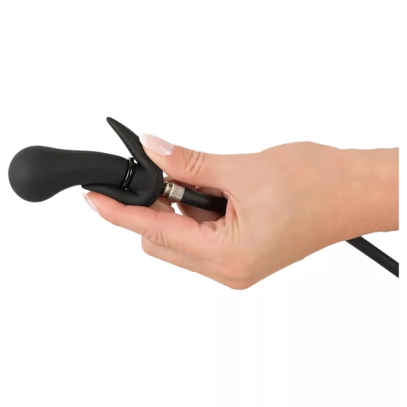 You2Toys - plug anal à billes gonflable - silicone noir