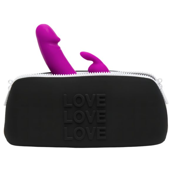Happyrabbit - trousse pour sextoys - taille moyenne - noir
