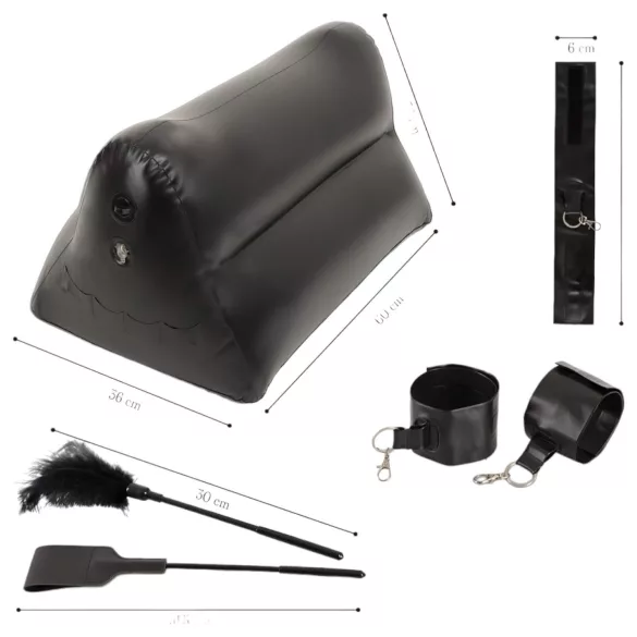 You2Toys - coussin d’amour gonflable - set accessoire sexuel noir