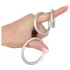 You2Toys - set anneaux pénis silicone métal argenté - 3 pièces