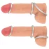 You2Toys - set anneaux pénis silicone métal argenté - 3 pièces