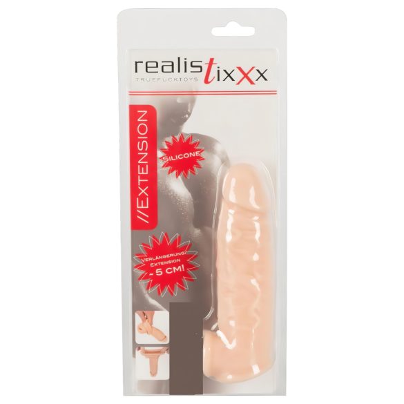 Realistixxx - manchon pénien réaliste avec anneau - 16cm (naturel)
