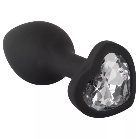 You2Toys - plug anal - bijou blanc - silicone noir