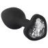 You2Toys - plug anal - bijou blanc - silicone noir
