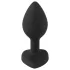 You2Toys - plug anal - bijou blanc - silicone noir