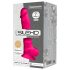 Silexd 7 - Dildo ventouse avec testicules 17,5cm (rose)